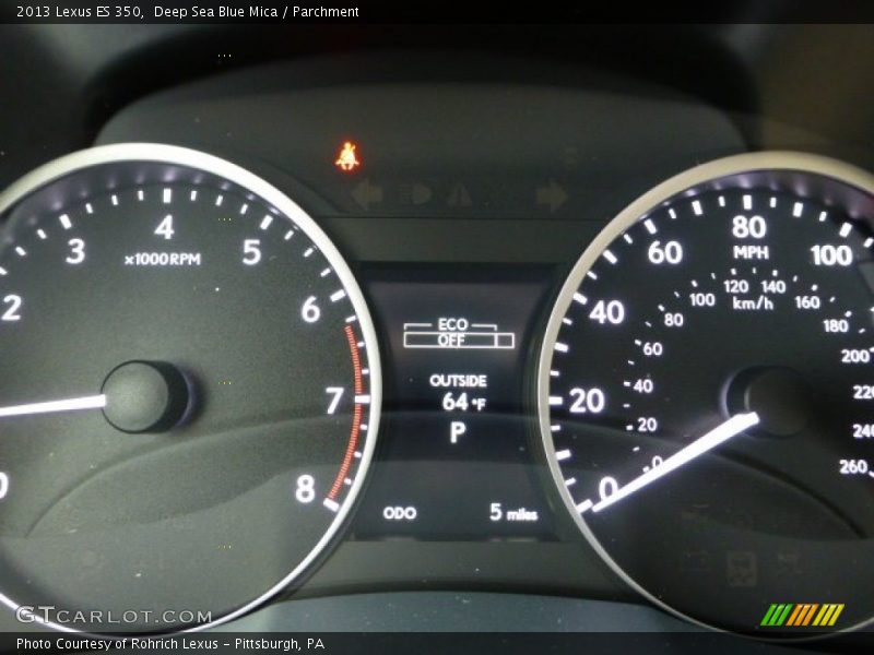 Deep Sea Blue Mica / Parchment 2013 Lexus ES 350