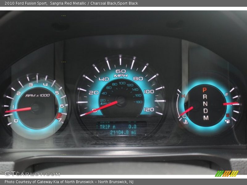 Sangria Red Metallic / Charcoal Black/Sport Black 2010 Ford Fusion Sport