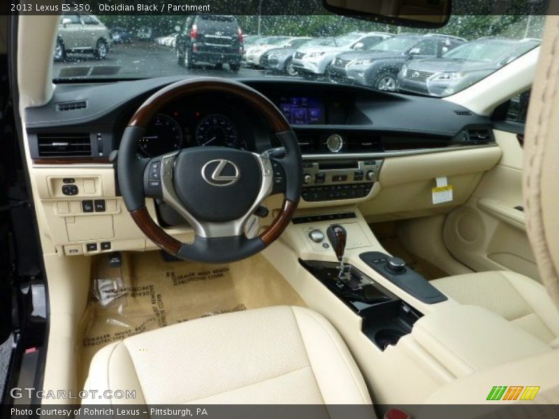 Obsidian Black / Parchment 2013 Lexus ES 350