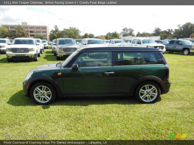 British Racing Green II / Gravity Polar Beige Leather 2011 Mini Cooper Clubman