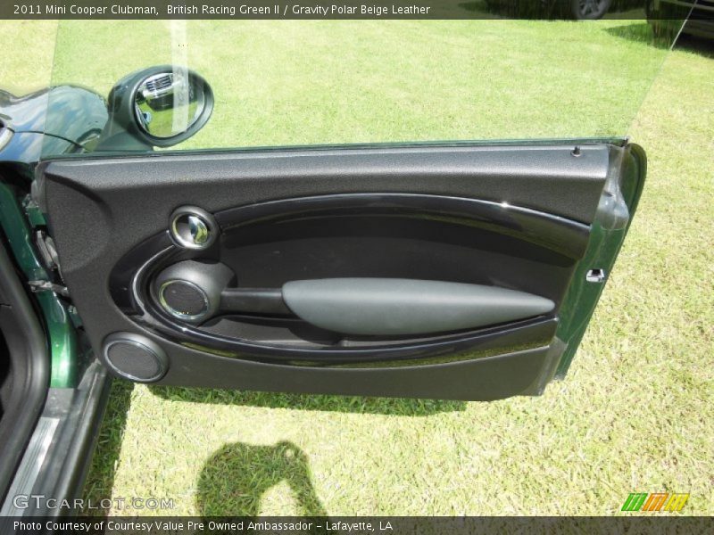 British Racing Green II / Gravity Polar Beige Leather 2011 Mini Cooper Clubman