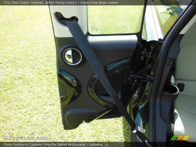 British Racing Green II / Gravity Polar Beige Leather 2011 Mini Cooper Clubman