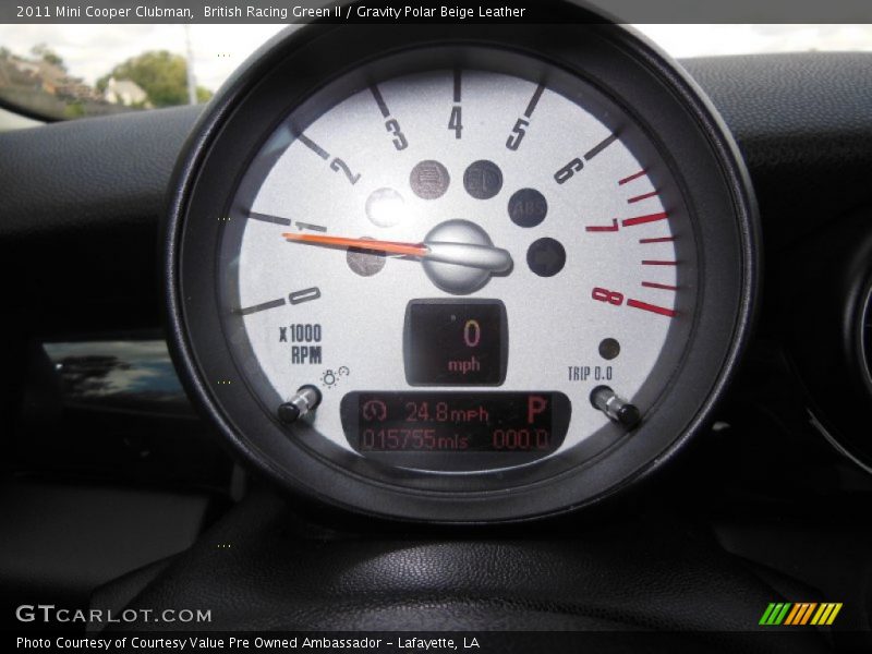 British Racing Green II / Gravity Polar Beige Leather 2011 Mini Cooper Clubman