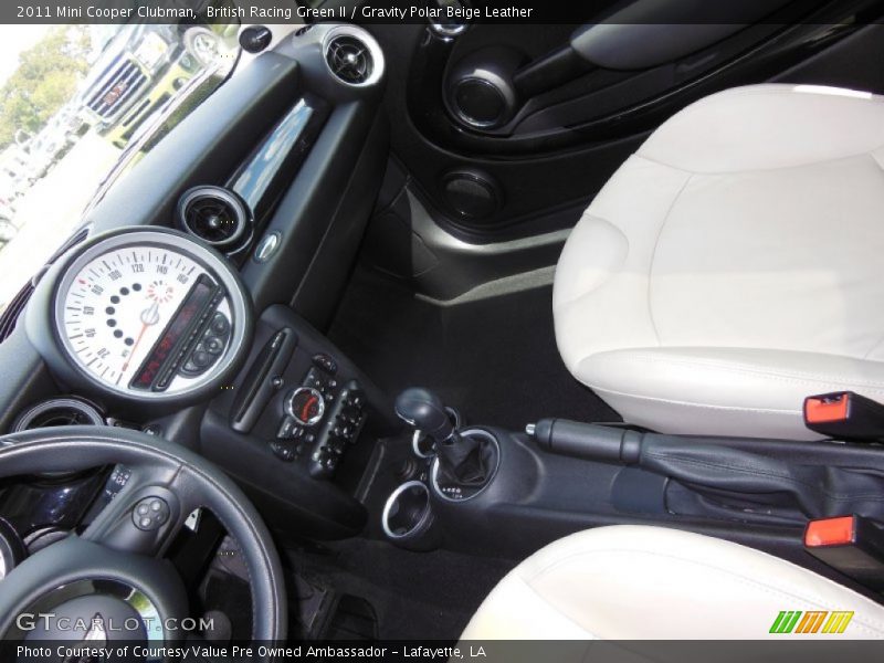 British Racing Green II / Gravity Polar Beige Leather 2011 Mini Cooper Clubman