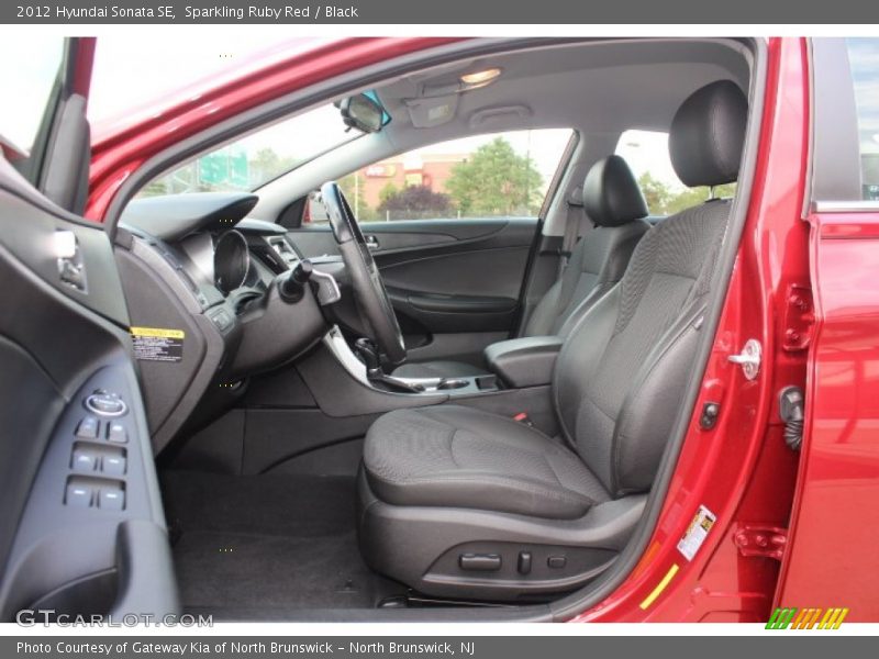 Sparkling Ruby Red / Black 2012 Hyundai Sonata SE