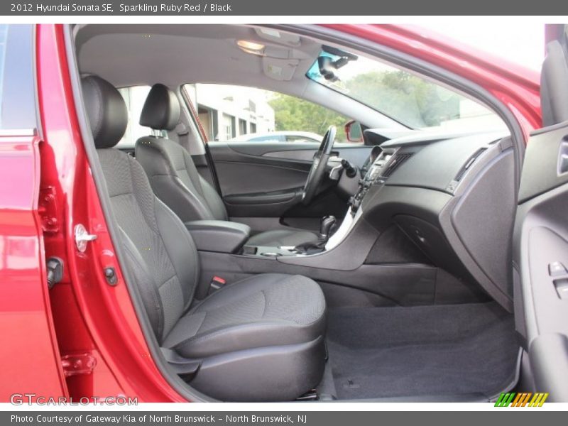 Sparkling Ruby Red / Black 2012 Hyundai Sonata SE