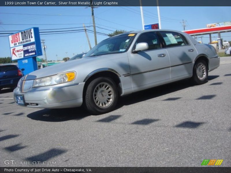 Silver Frost Metallic / Light Graphite 1999 Lincoln Town Car Cartier