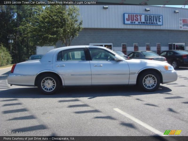 Silver Frost Metallic / Light Graphite 1999 Lincoln Town Car Cartier