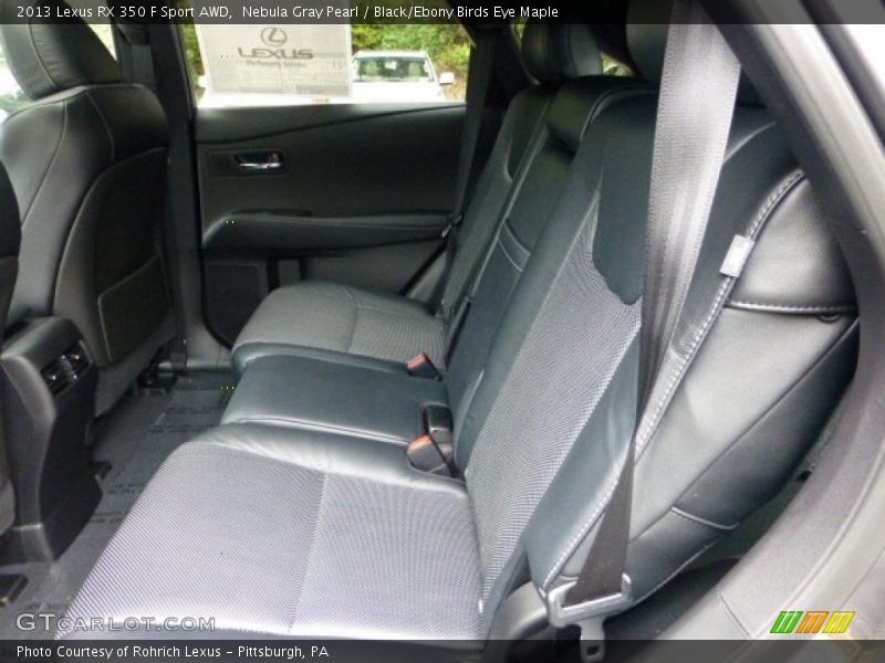 Nebula Gray Pearl / Black/Ebony Birds Eye Maple 2013 Lexus RX 350 F Sport AWD
