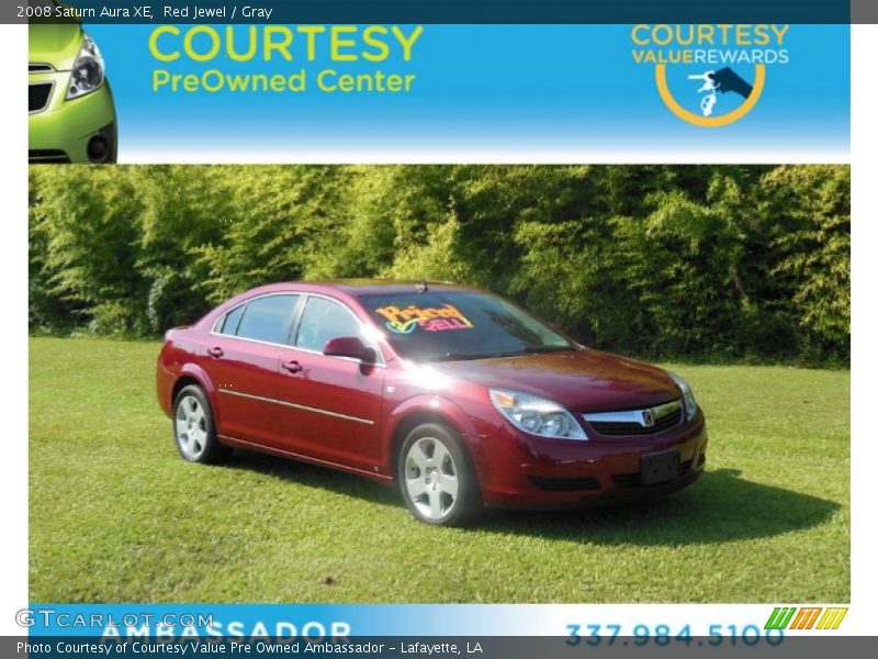 Red Jewel / Gray 2008 Saturn Aura XE