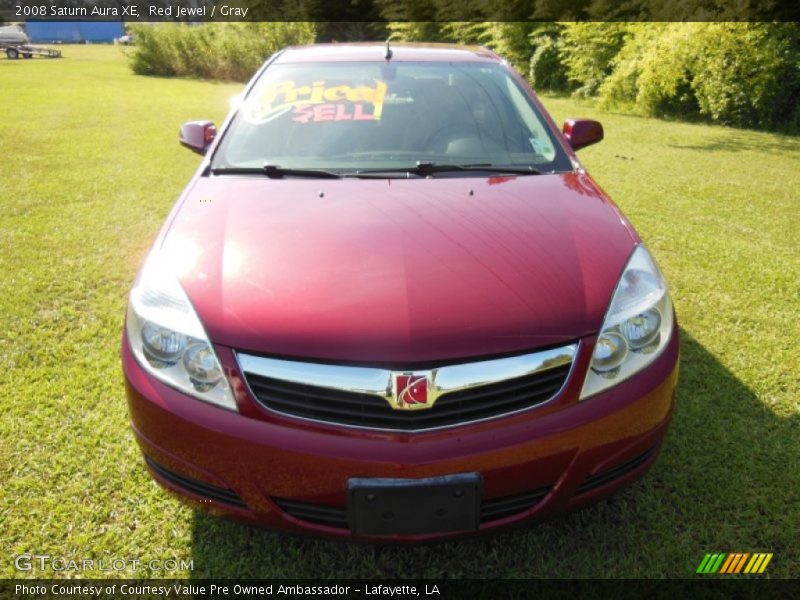 Red Jewel / Gray 2008 Saturn Aura XE