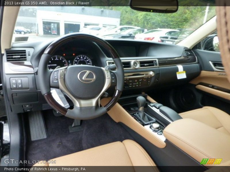 Obsidian Black / Flaxen 2013 Lexus GS 350 AWD