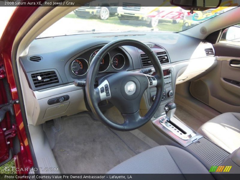 Red Jewel / Gray 2008 Saturn Aura XE