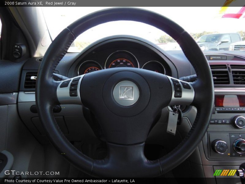 Red Jewel / Gray 2008 Saturn Aura XE