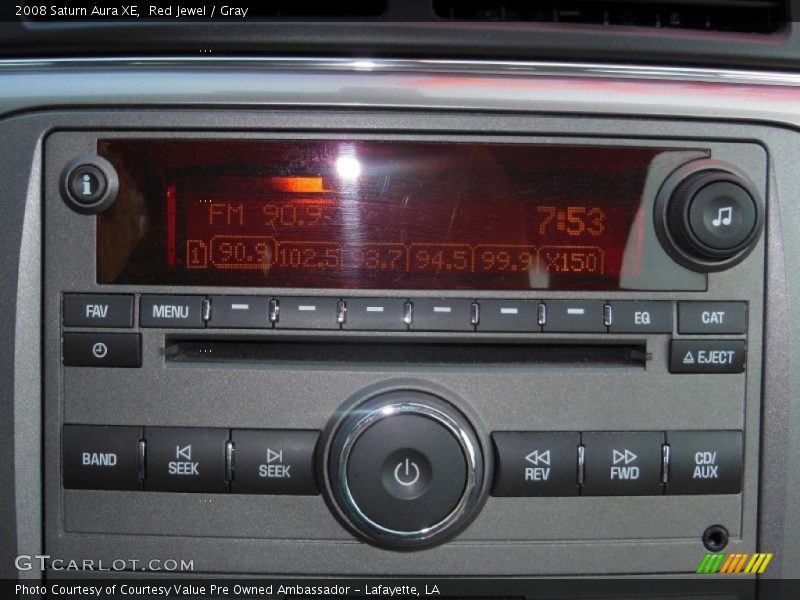 Red Jewel / Gray 2008 Saturn Aura XE