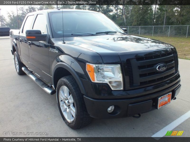 Black / Stone/Medium Stone 2009 Ford F150 FX4 SuperCrew 4x4