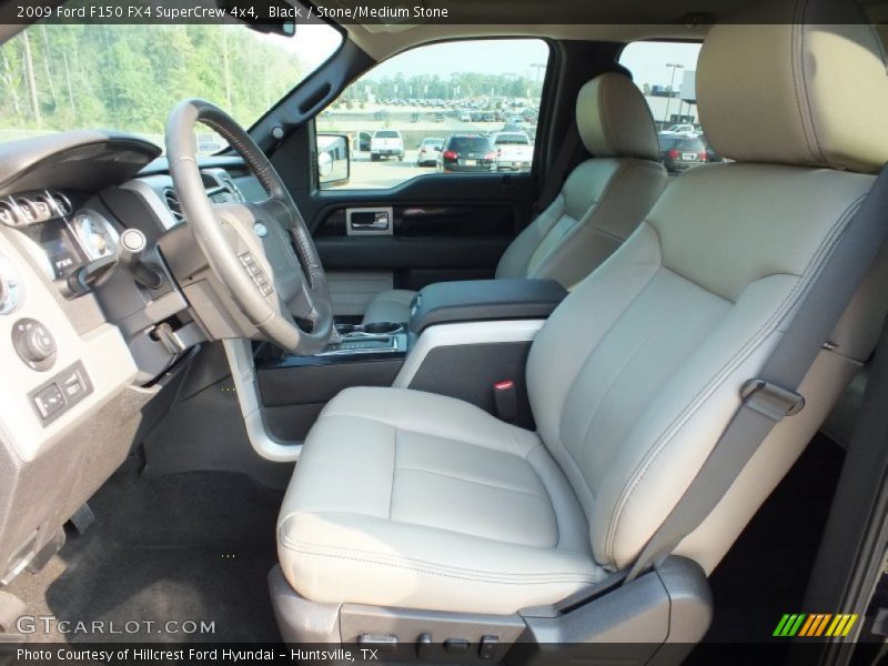 Black / Stone/Medium Stone 2009 Ford F150 FX4 SuperCrew 4x4