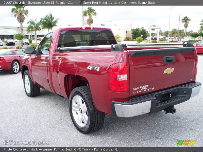 Sport Red Metallic / Light Cashmere/Ebony Black 2007 Chevrolet Silverado 1500 LT Regular Cab 4x4
