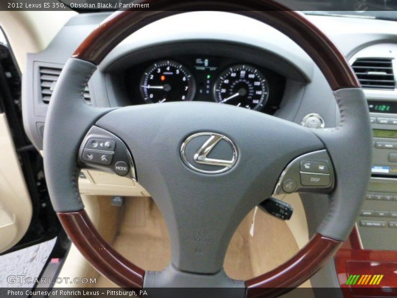 Obsidian Black / Parchment 2012 Lexus ES 350
