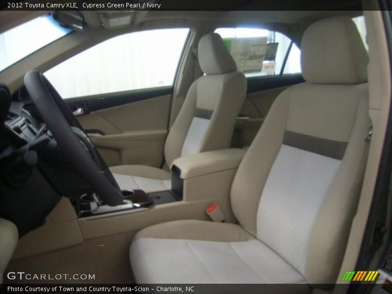 Cypress Green Pearl / Ivory 2012 Toyota Camry XLE