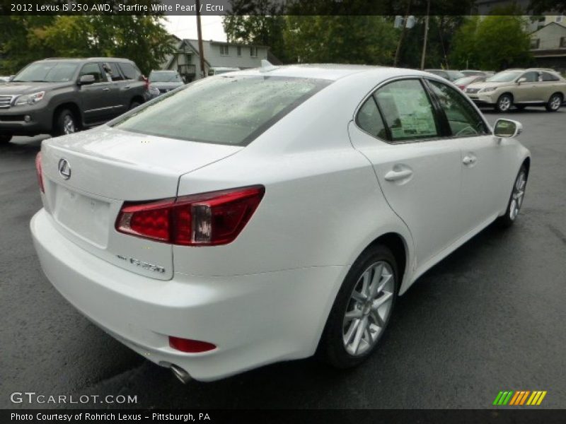 Starfire White Pearl / Ecru 2012 Lexus IS 250 AWD