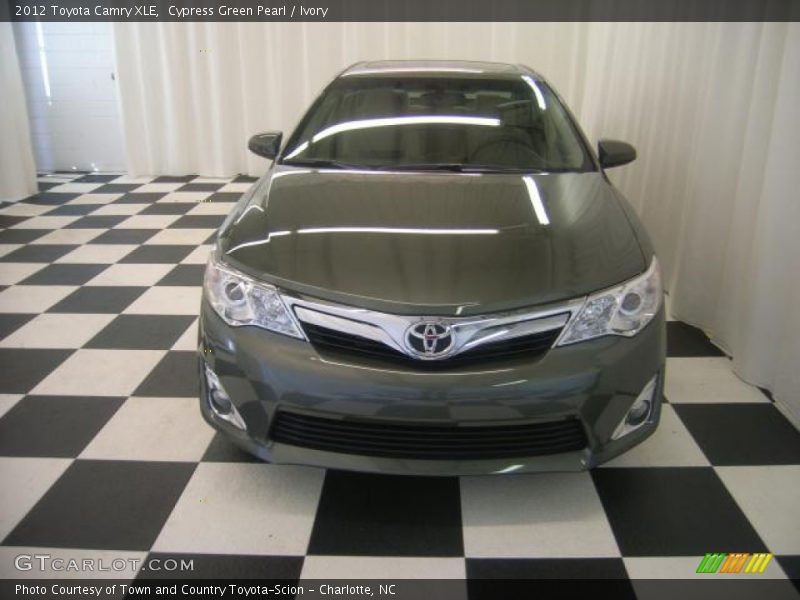 Cypress Green Pearl / Ivory 2012 Toyota Camry XLE