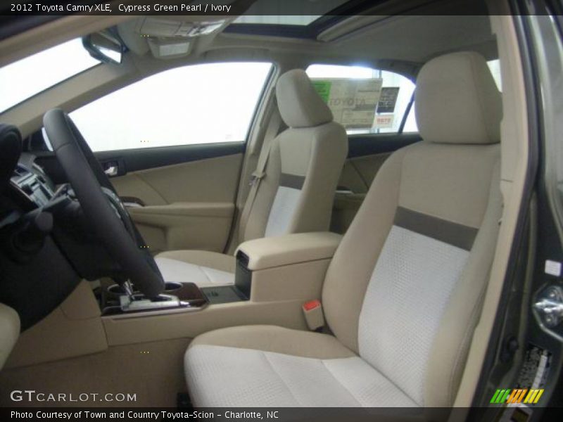 Cypress Green Pearl / Ivory 2012 Toyota Camry XLE