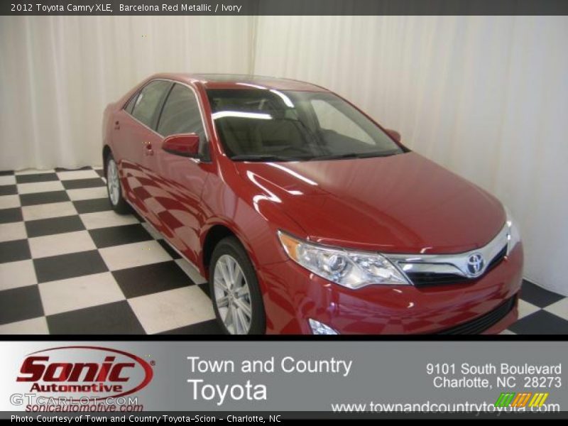 Barcelona Red Metallic / Ivory 2012 Toyota Camry XLE