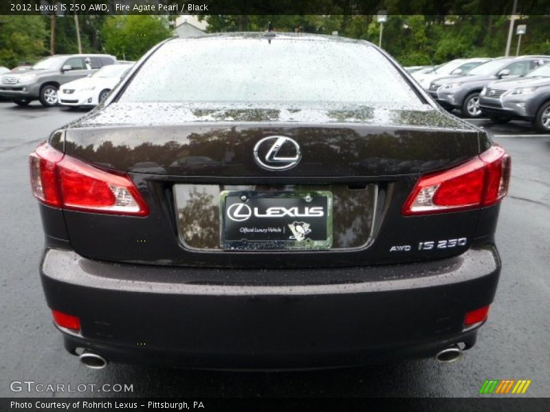 Fire Agate Pearl / Black 2012 Lexus IS 250 AWD