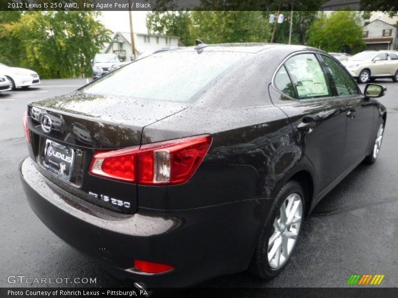 Fire Agate Pearl / Black 2012 Lexus IS 250 AWD