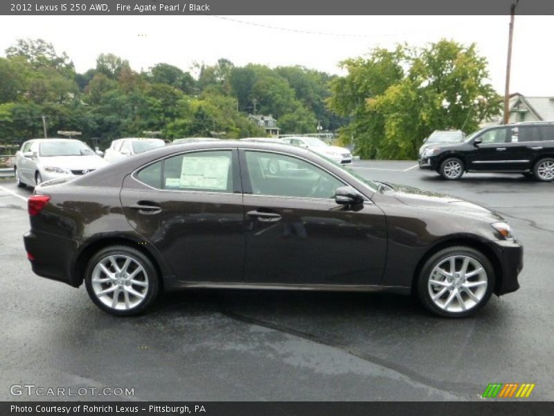 Fire Agate Pearl / Black 2012 Lexus IS 250 AWD