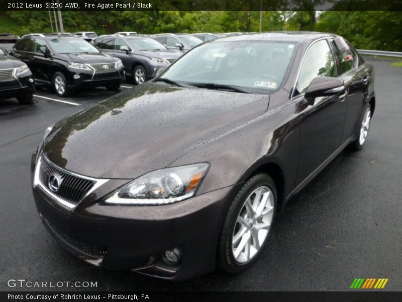 Fire Agate Pearl / Black 2012 Lexus IS 250 AWD