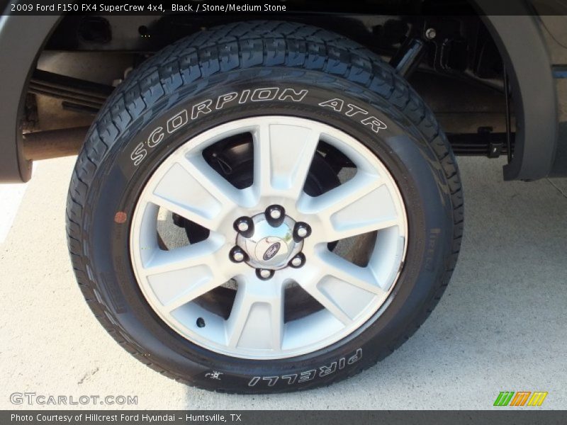 Black / Stone/Medium Stone 2009 Ford F150 FX4 SuperCrew 4x4