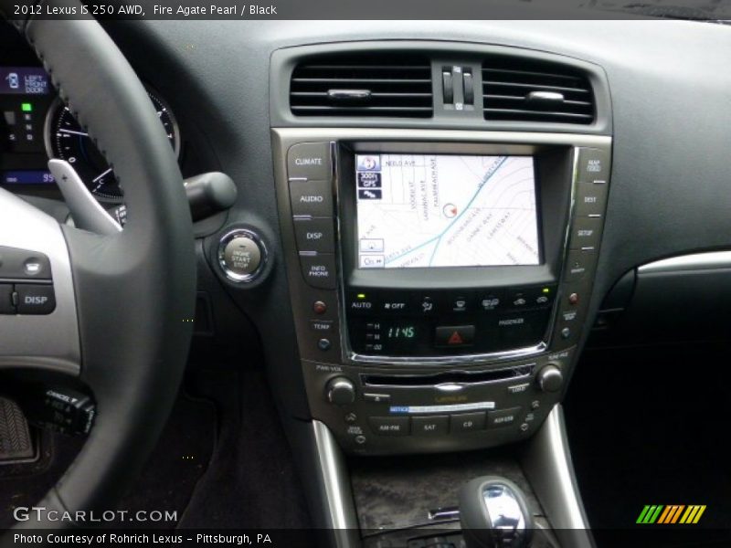 Fire Agate Pearl / Black 2012 Lexus IS 250 AWD