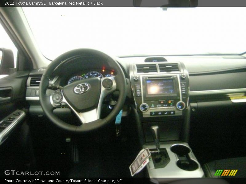 Barcelona Red Metallic / Black 2012 Toyota Camry SE