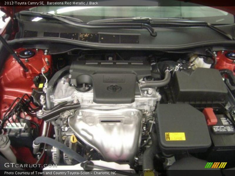 Barcelona Red Metallic / Black 2012 Toyota Camry SE