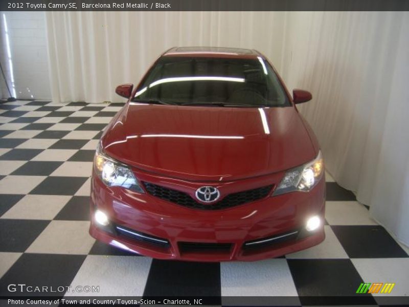 Barcelona Red Metallic / Black 2012 Toyota Camry SE