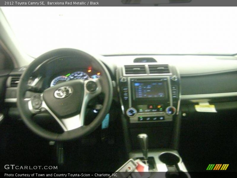 Barcelona Red Metallic / Black 2012 Toyota Camry SE