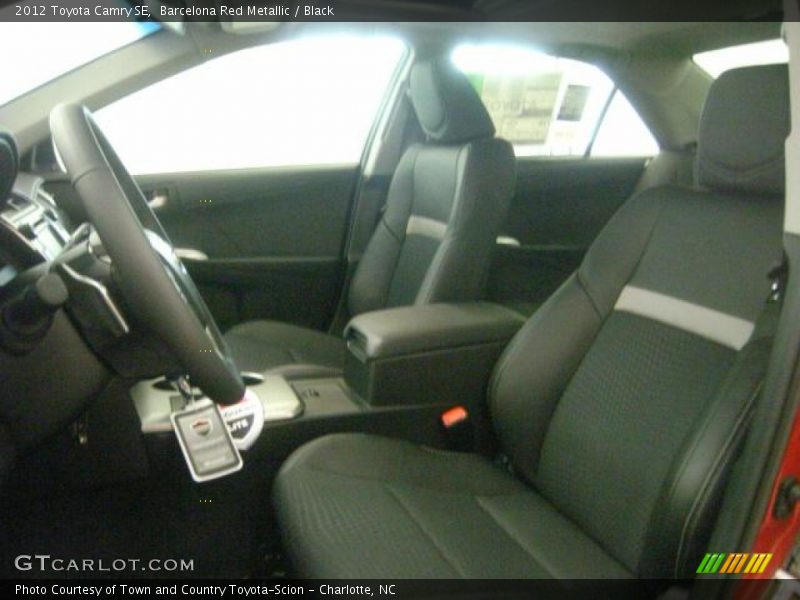 Barcelona Red Metallic / Black 2012 Toyota Camry SE