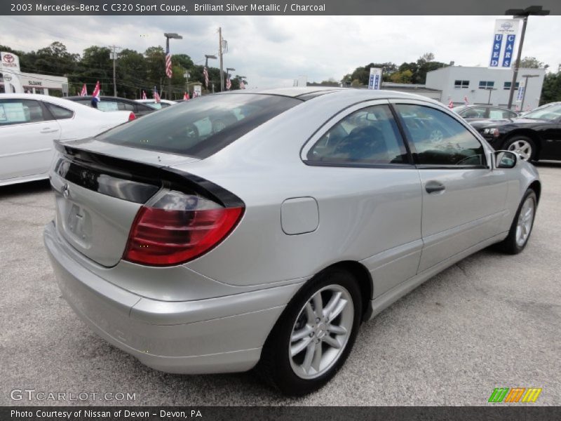 Brilliant Silver Metallic / Charcoal 2003 Mercedes-Benz C C320 Sport Coupe
