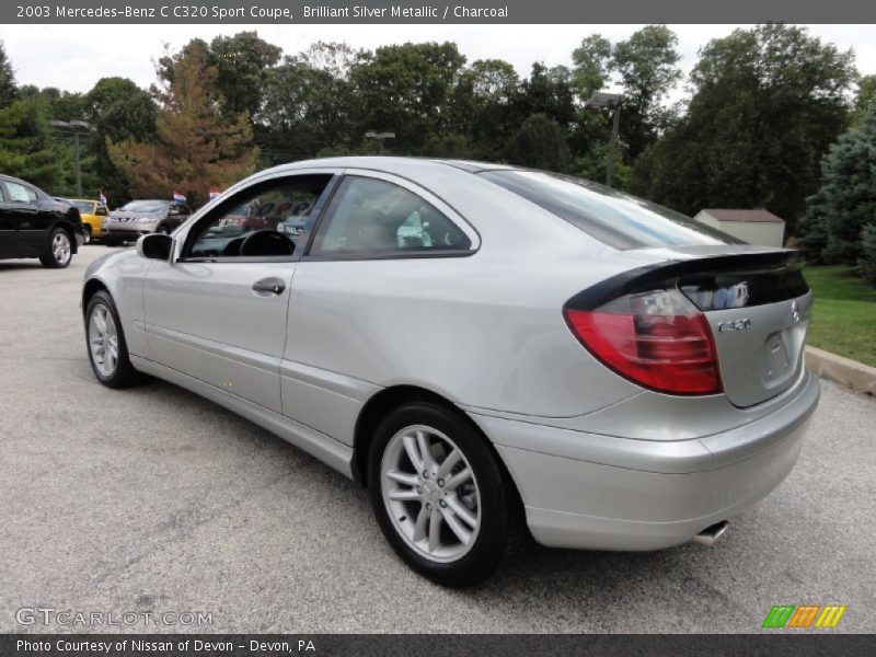 Brilliant Silver Metallic / Charcoal 2003 Mercedes-Benz C C320 Sport Coupe