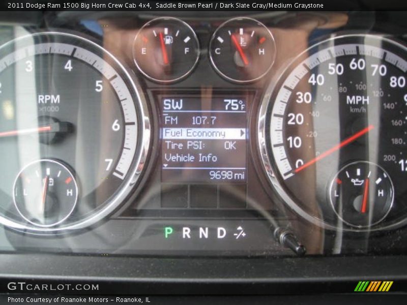 Saddle Brown Pearl / Dark Slate Gray/Medium Graystone 2011 Dodge Ram 1500 Big Horn Crew Cab 4x4