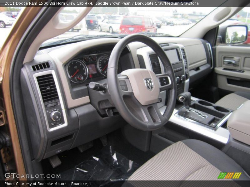 Saddle Brown Pearl / Dark Slate Gray/Medium Graystone 2011 Dodge Ram 1500 Big Horn Crew Cab 4x4