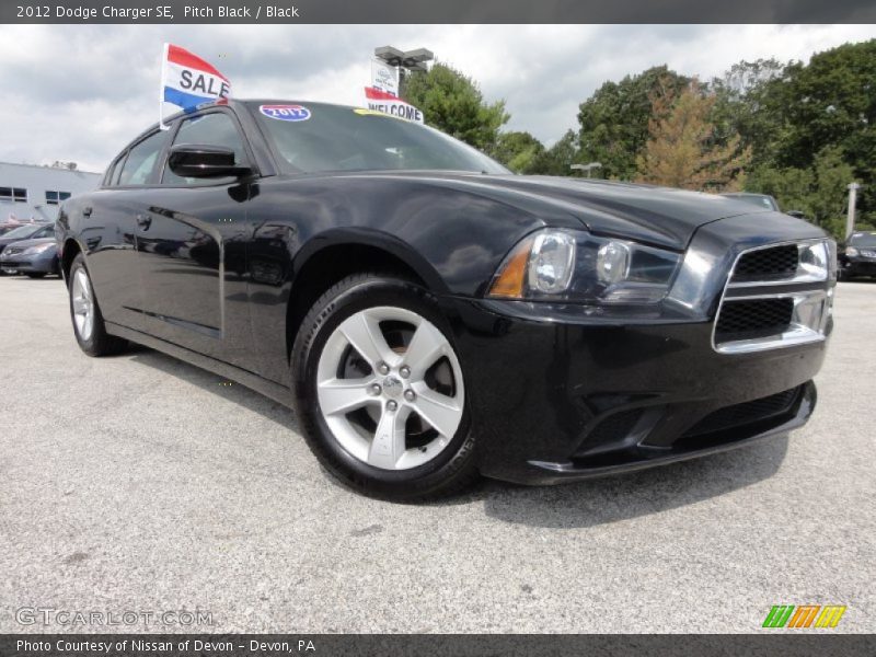 Pitch Black / Black 2012 Dodge Charger SE