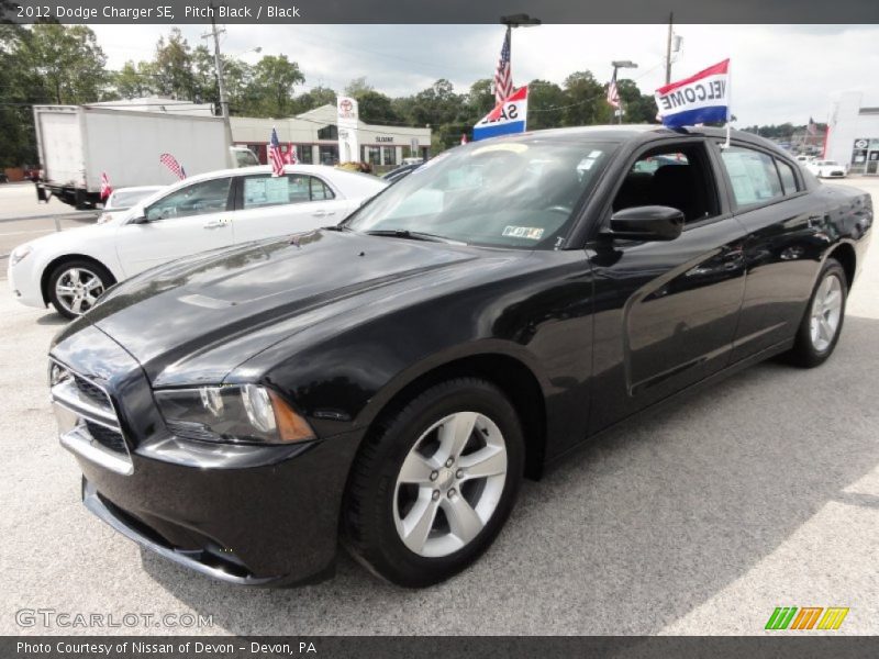 Pitch Black / Black 2012 Dodge Charger SE