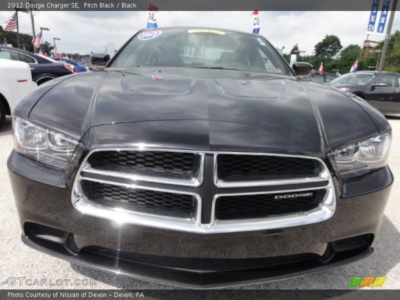 Pitch Black / Black 2012 Dodge Charger SE