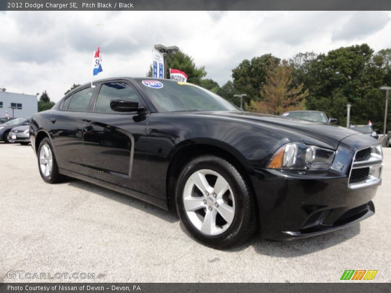 Pitch Black / Black 2012 Dodge Charger SE