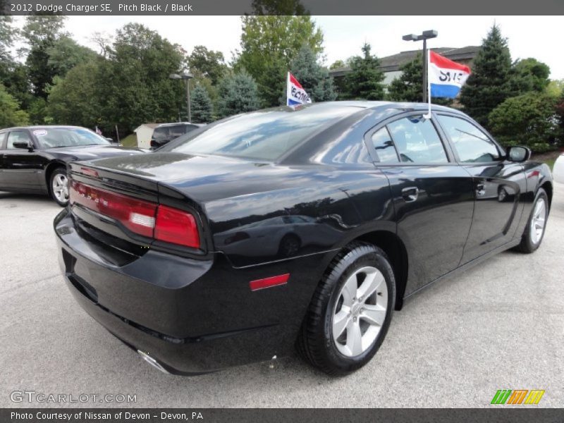 Pitch Black / Black 2012 Dodge Charger SE