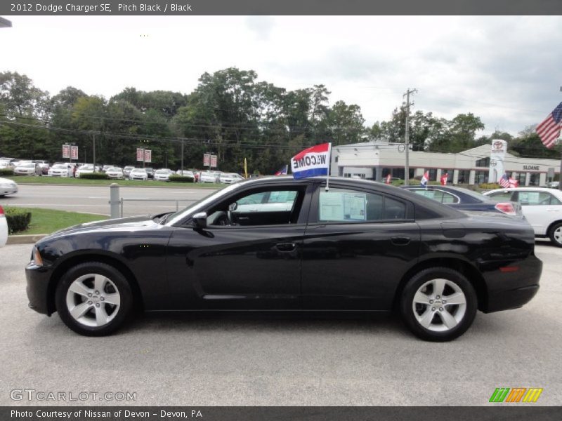 Pitch Black / Black 2012 Dodge Charger SE