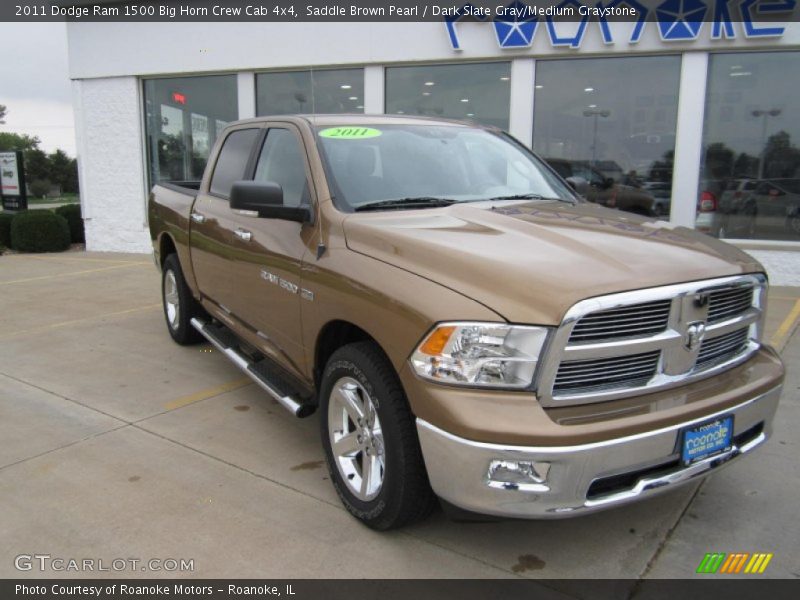 Saddle Brown Pearl / Dark Slate Gray/Medium Graystone 2011 Dodge Ram 1500 Big Horn Crew Cab 4x4